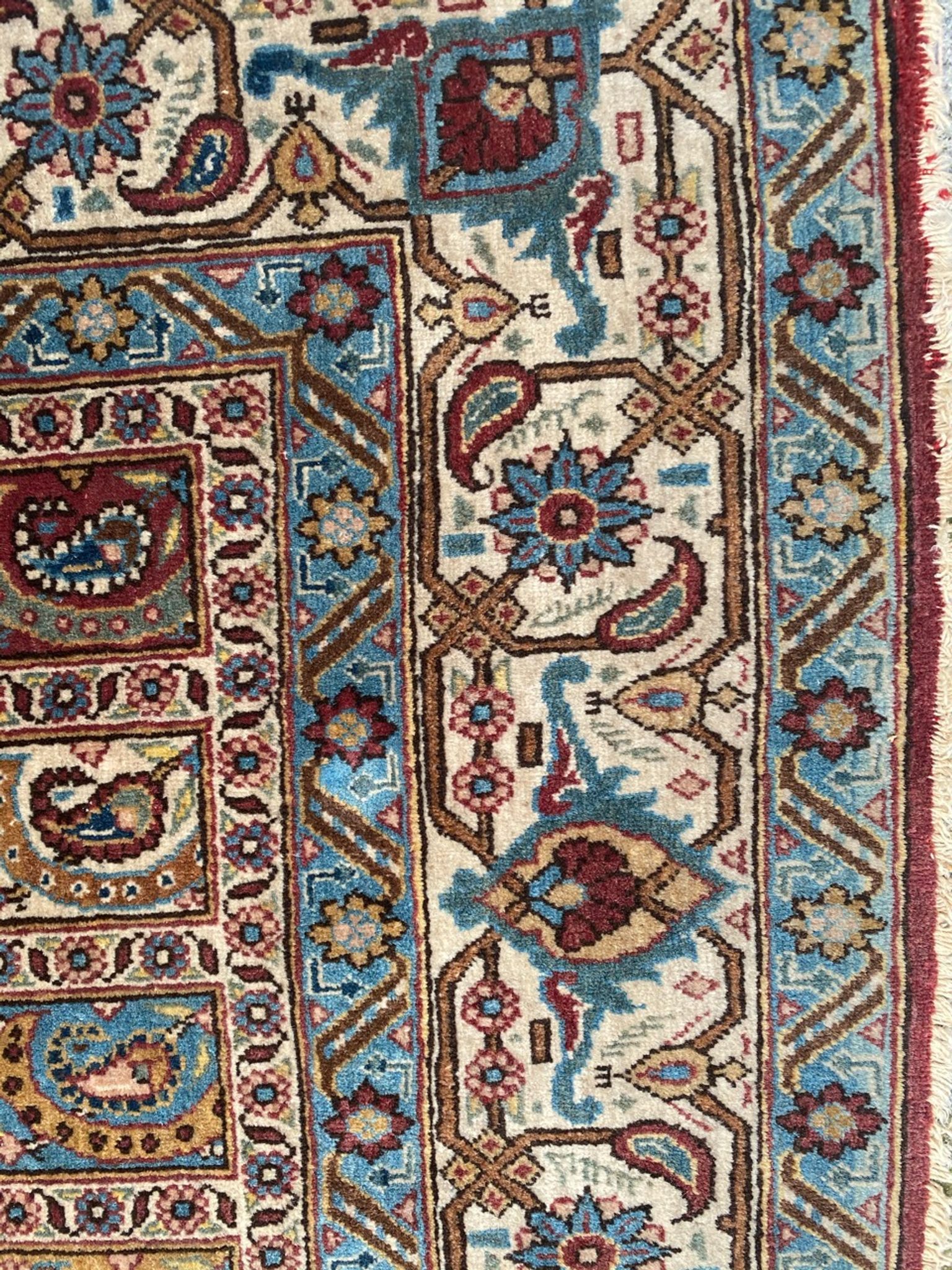 Old Persian Orient ghoom rug handmade 142x205 cm