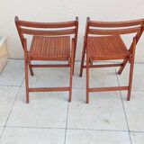 2 vintage folding chairs from the 1950s