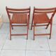 2 vintage folding chairs from the 1950s