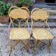Salon de jardin en rotin 1960