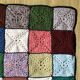 Plaid crochet , couverture vintage 90X120