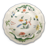 Set of 4 gien "bird of paradise" soup plates