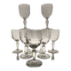 9 water/wine glasses Late 19th century - Early 20th century