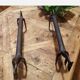 Pair of fireplace chenets