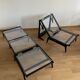 Paire de chauffeuses par Georges Tigien, 1950