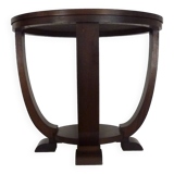 Table, round Art Deco side table in Mahogany, 1930s
