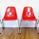 Pair of Stella fiberglass chairs