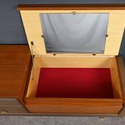 Teak and nubuck hairdresser, by R. Landault – 1970