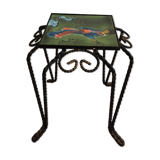 Decorative ceramic wrought iron harness