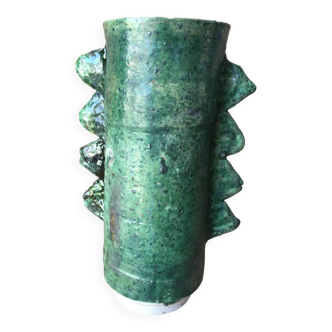 Poterie de tamegroute en terre cuite émaillée