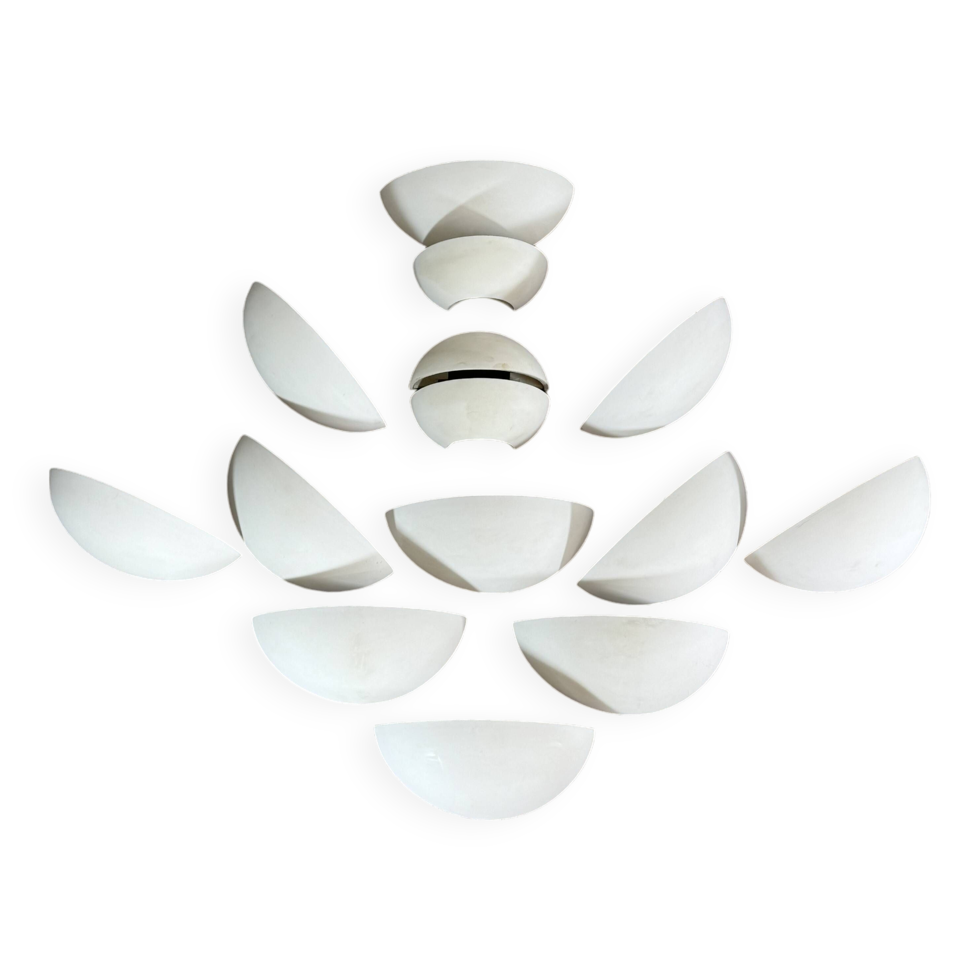 Set of 14 SEDAP plaster wall lights