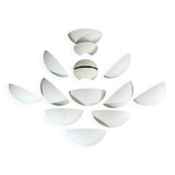 Set of 14 SEDAP plaster wall lights
