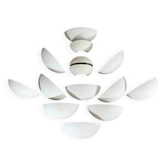 Set of 14 SEDAP plaster wall lights