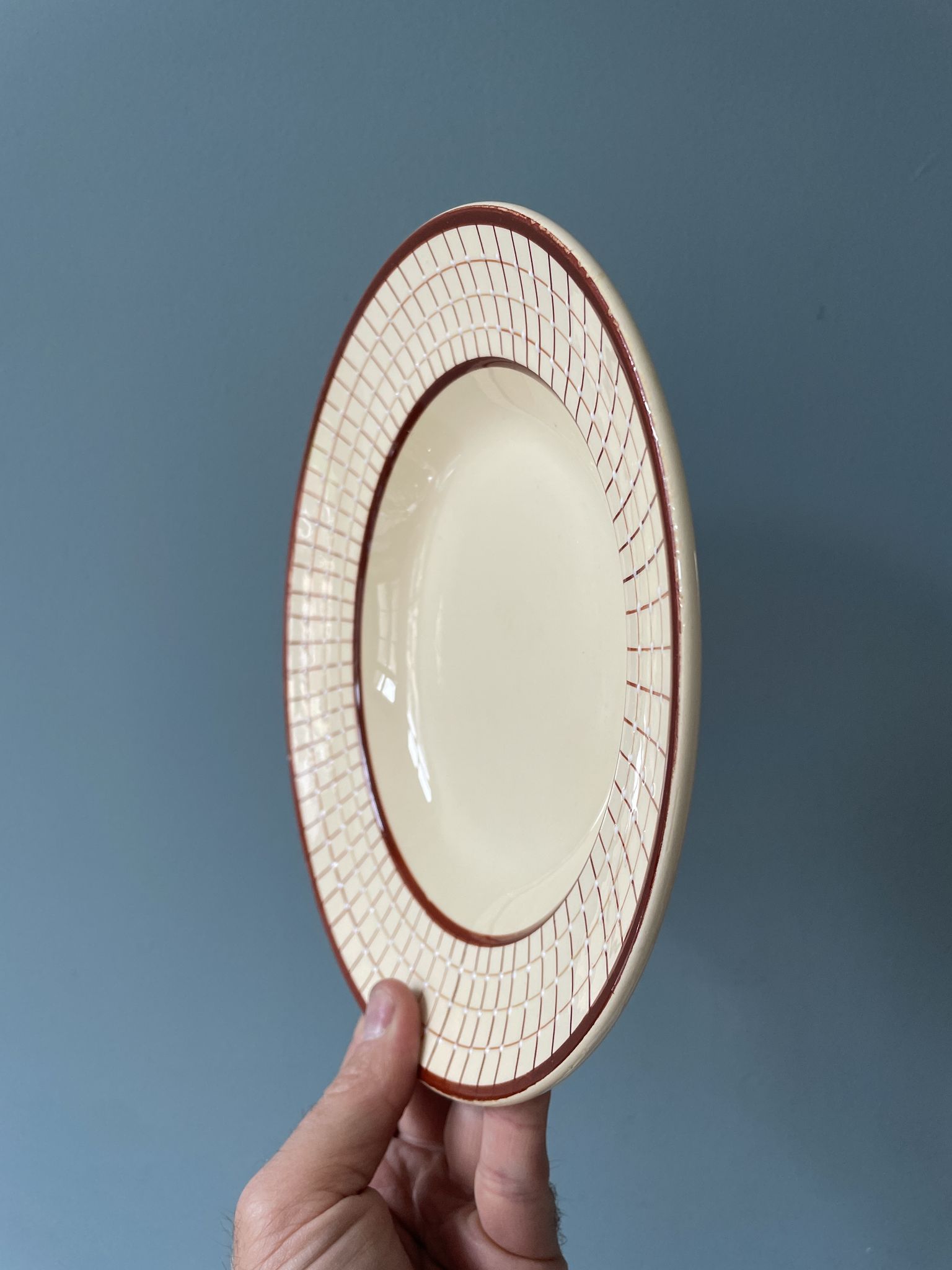 Set of 12 Longchamp France hollow plates, Colmar model