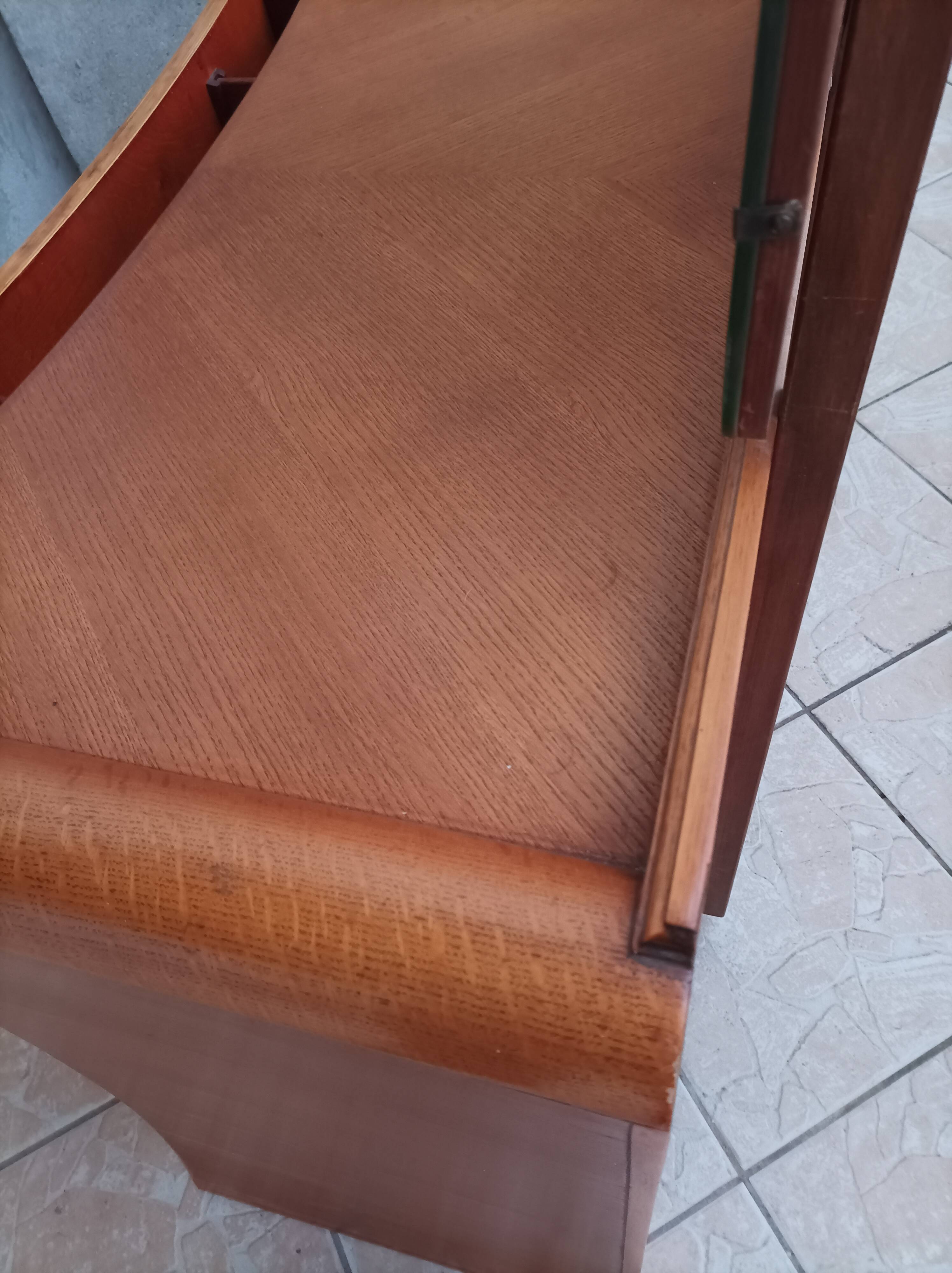 Austinsuite dressing table chest of drawers in Art Deco style oak 1960