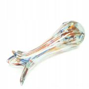 Sekacz vase, mid-century modern, multicolour glass, Huta Krosno, Poland, 1970s
