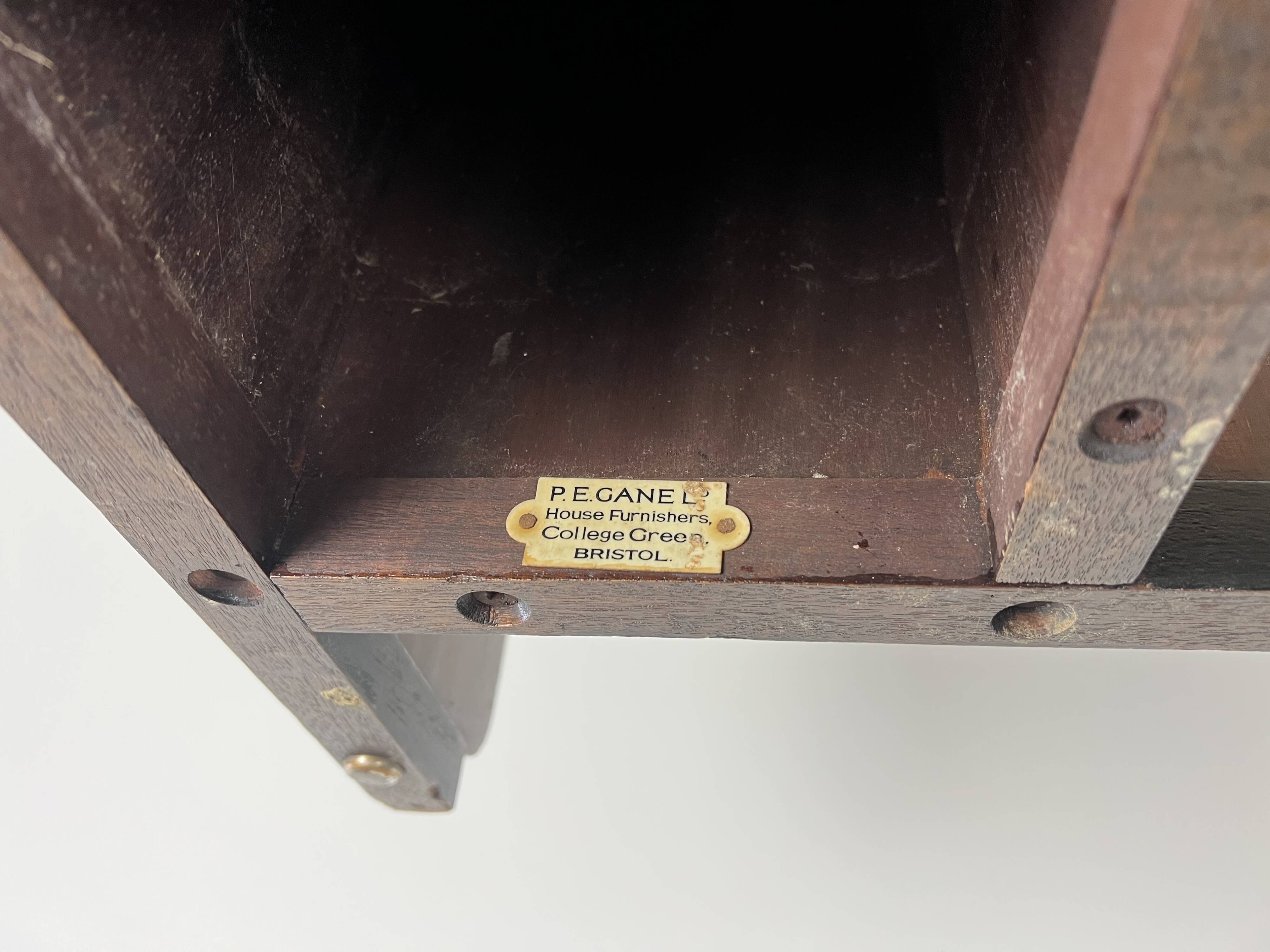 Antique art deco book / side table by Waring & Gillow, England c.1930
