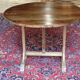 Winegrower's table in natural walnut wood diameter 101 cm