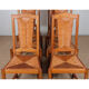 Suite de 6 chaises dans le goût de Charles Dudouyt, 1950