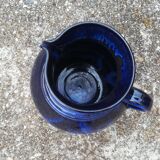Pitcher in ceramic blue 5-litre varnished
