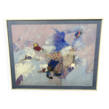 Mixed media entitled “Avril” by René Leroy