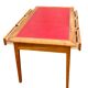 Bureau plat style Louis XVI réversible 6 tiroirs cuir rouge