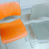 3 chaises Design D. ROWLAND 1964 HOWE 40-4