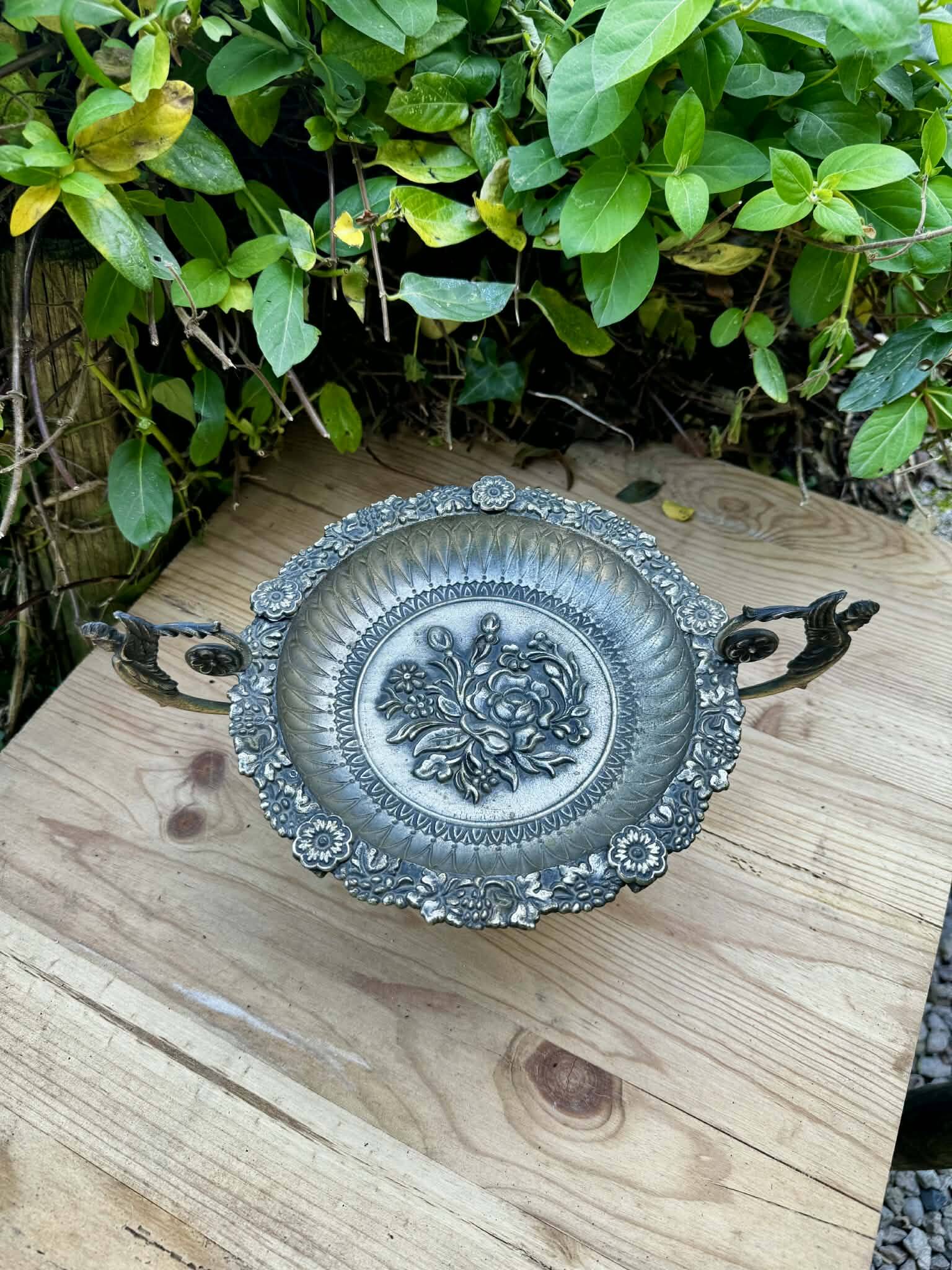 Silver centrepiece from the Art Nouveau period.