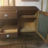Beech wall unit from the 30s/40s