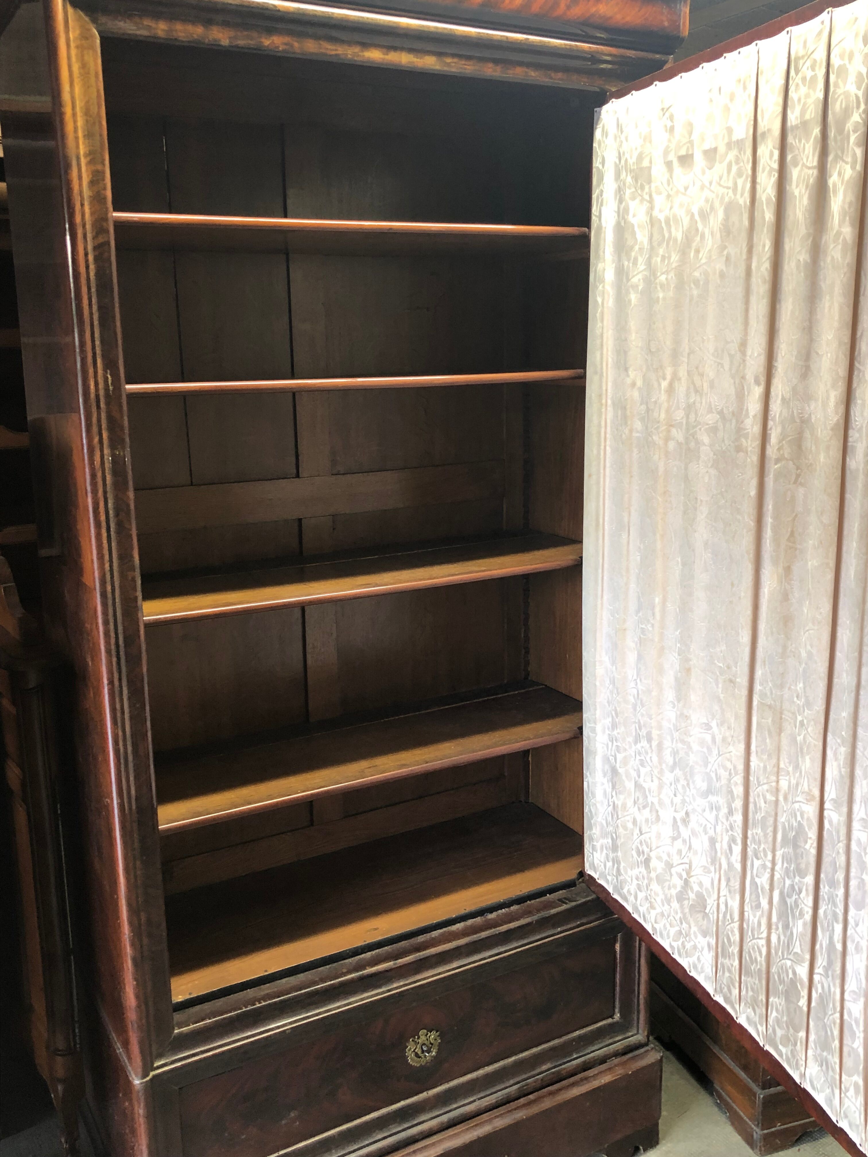 Antique wardrobe with large ice cream