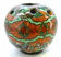 Flower spike in ball shape, glazed ceramic, signed Gerbino Vallauris.
