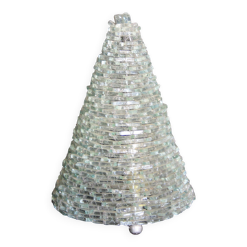 Lampe pyramide en verre