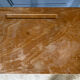 School desk 1960 white lacquered metal wooden top