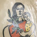 Hand enamelled earthenware cup after Fernand Léger (1881-1955)