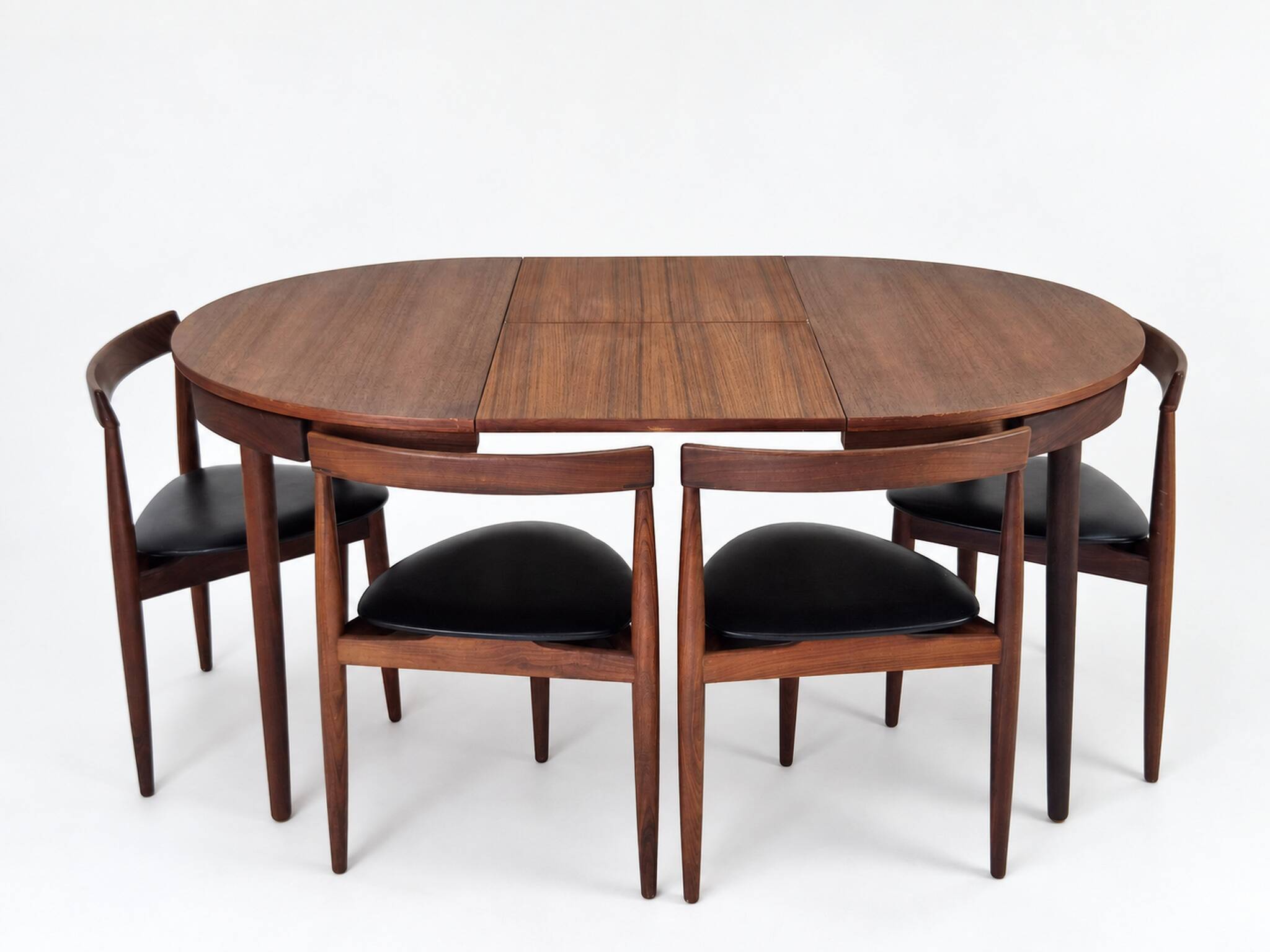 Roundette Teak Extendable Dining Set by Hans Olsen for Frem Røjle