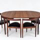 Roundette Teak Extendable Dining Set by Hans Olsen for Frem Røjle