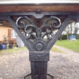 Bistro Art deco cast iron table