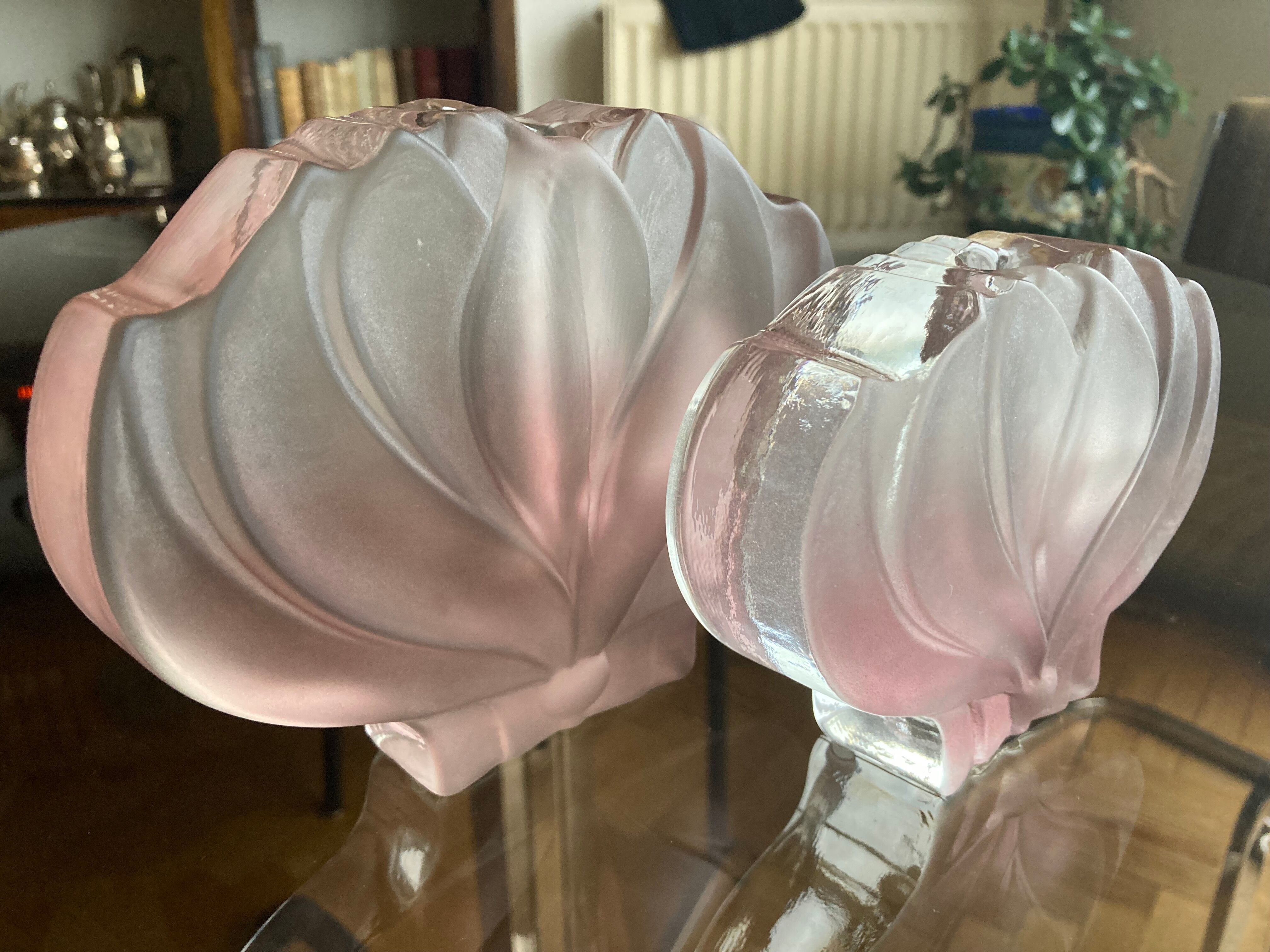 2 vases Walther glass