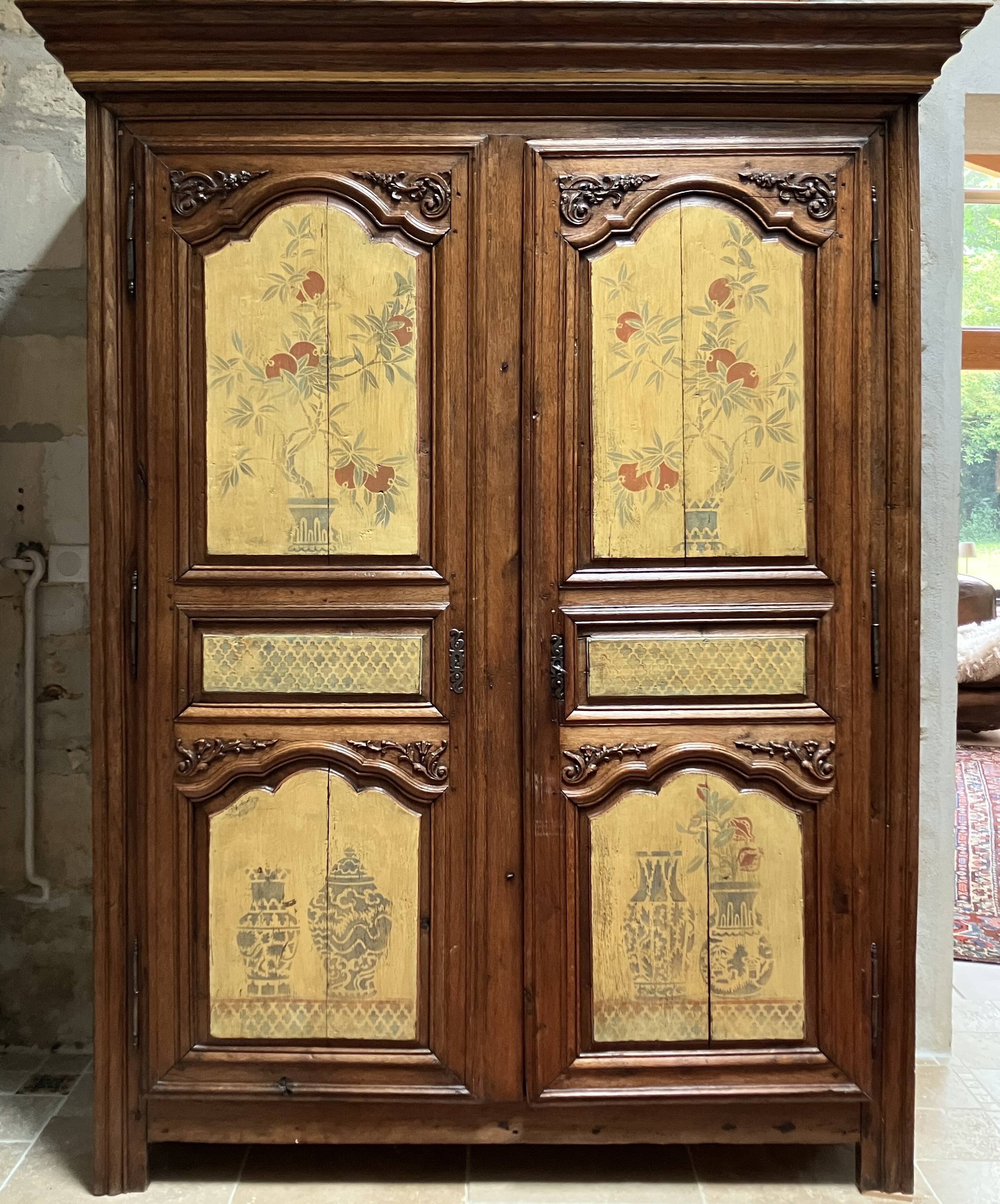 Beautiful decorated wardrobe