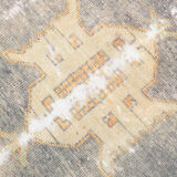 3x11 orange vintage runner rug, 88x341cm