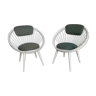 Pair of circle armchairs by Yngve Ekstrom for Swedese  1960
