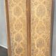 Screen 4 fronts of Indian wood and fabrics and silk at the end of the 19th century