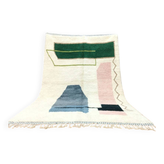 Tapis beni ouarine fait main traditionnel 250cmx150cm
