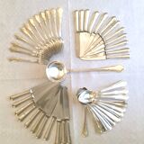 Maison Ercuis. Louis XV style silver-plated cutlery set