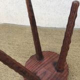 Exotic wood stool tripod