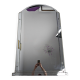 Beveled art deco mirror 127 x 83 cm