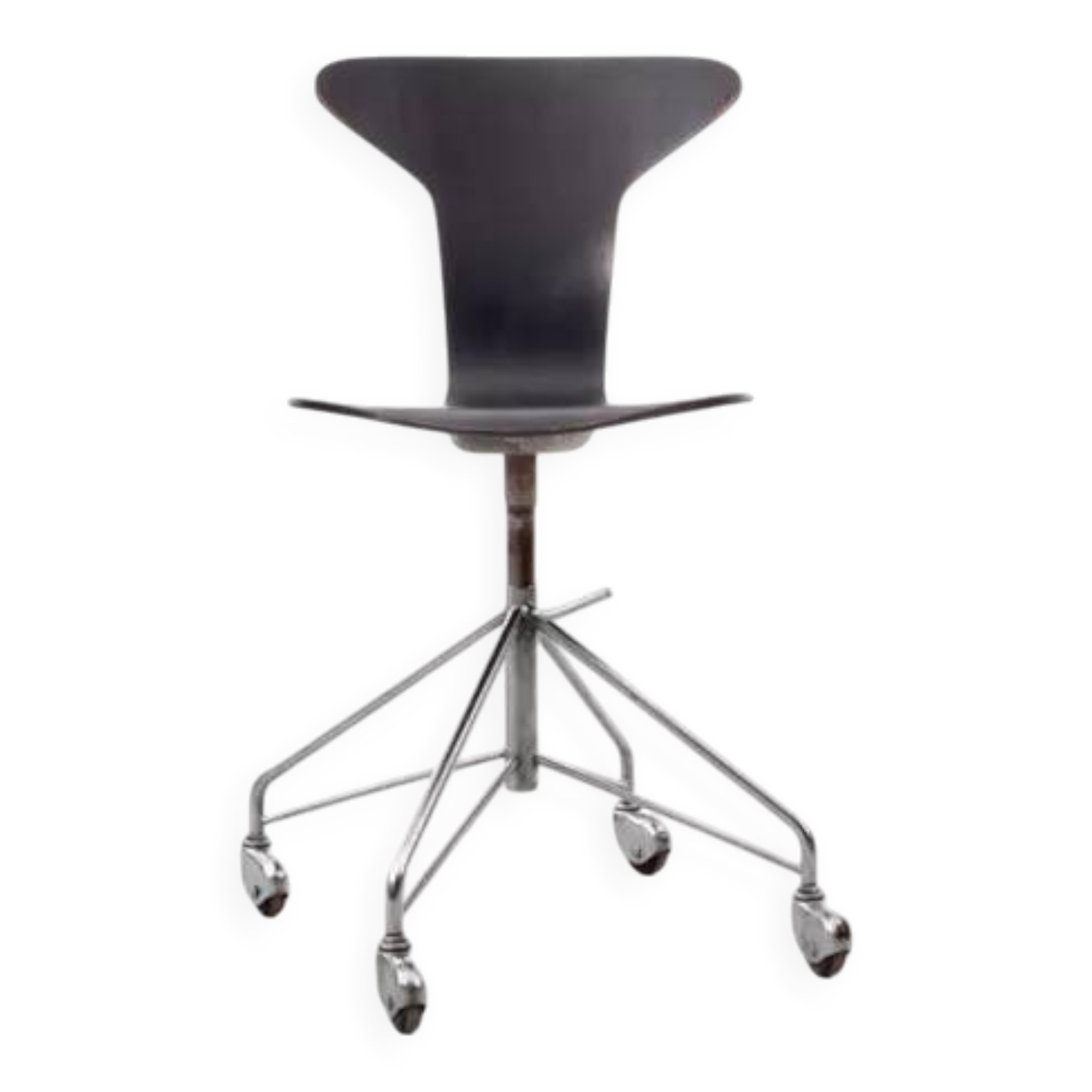 Munkegaard Scandinavian chair on wheels, or Swivel chair.