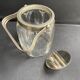 Cut crystal and silver metal cookie bucket – Art Deco