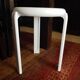 White Lucchese tripod stool - 1970s - Made in Italy