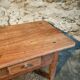 Old French rustic coffee table in cherry wood.